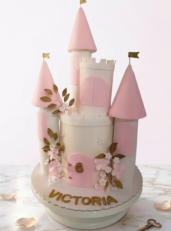 torta de castillo de princesa en trujillo